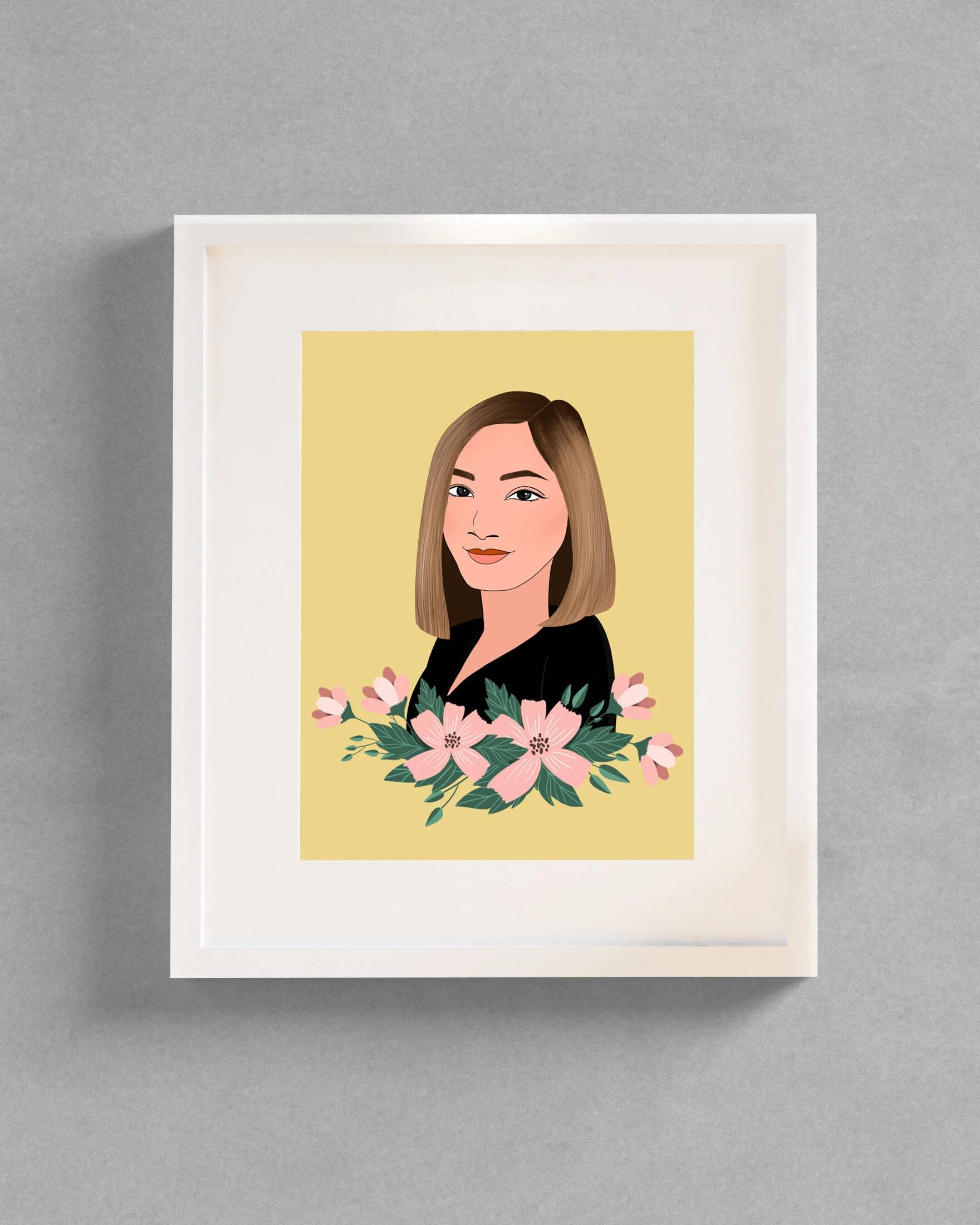 Illustrated portraits & invitations — mockup 3