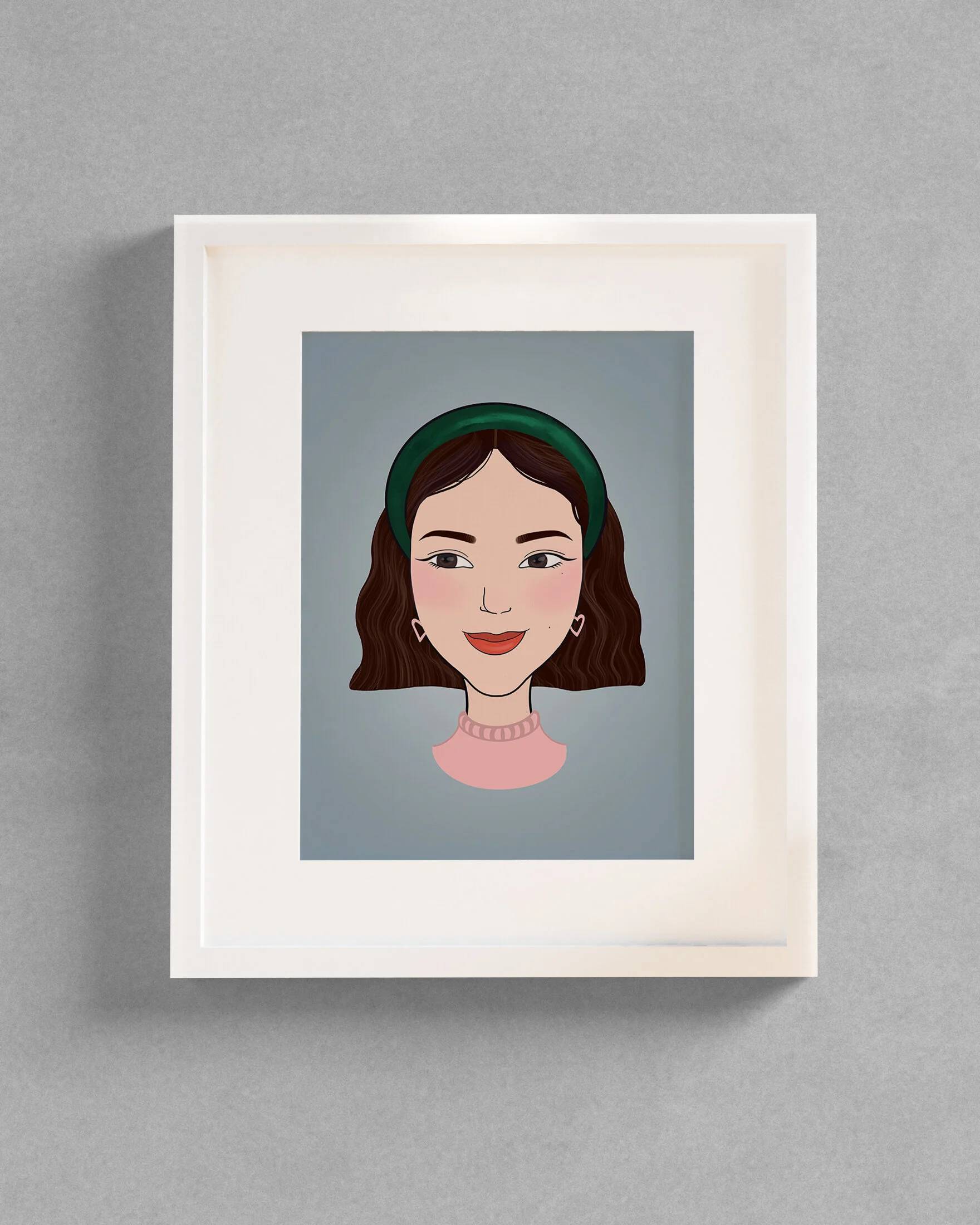 Illustrated portraits & invitations — mockup 4