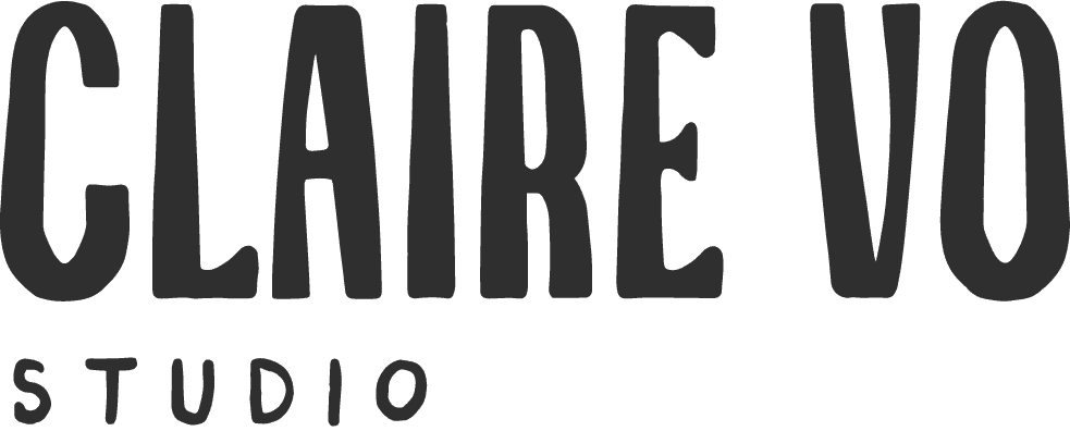 Claire Vo Studio identity — mockup 4