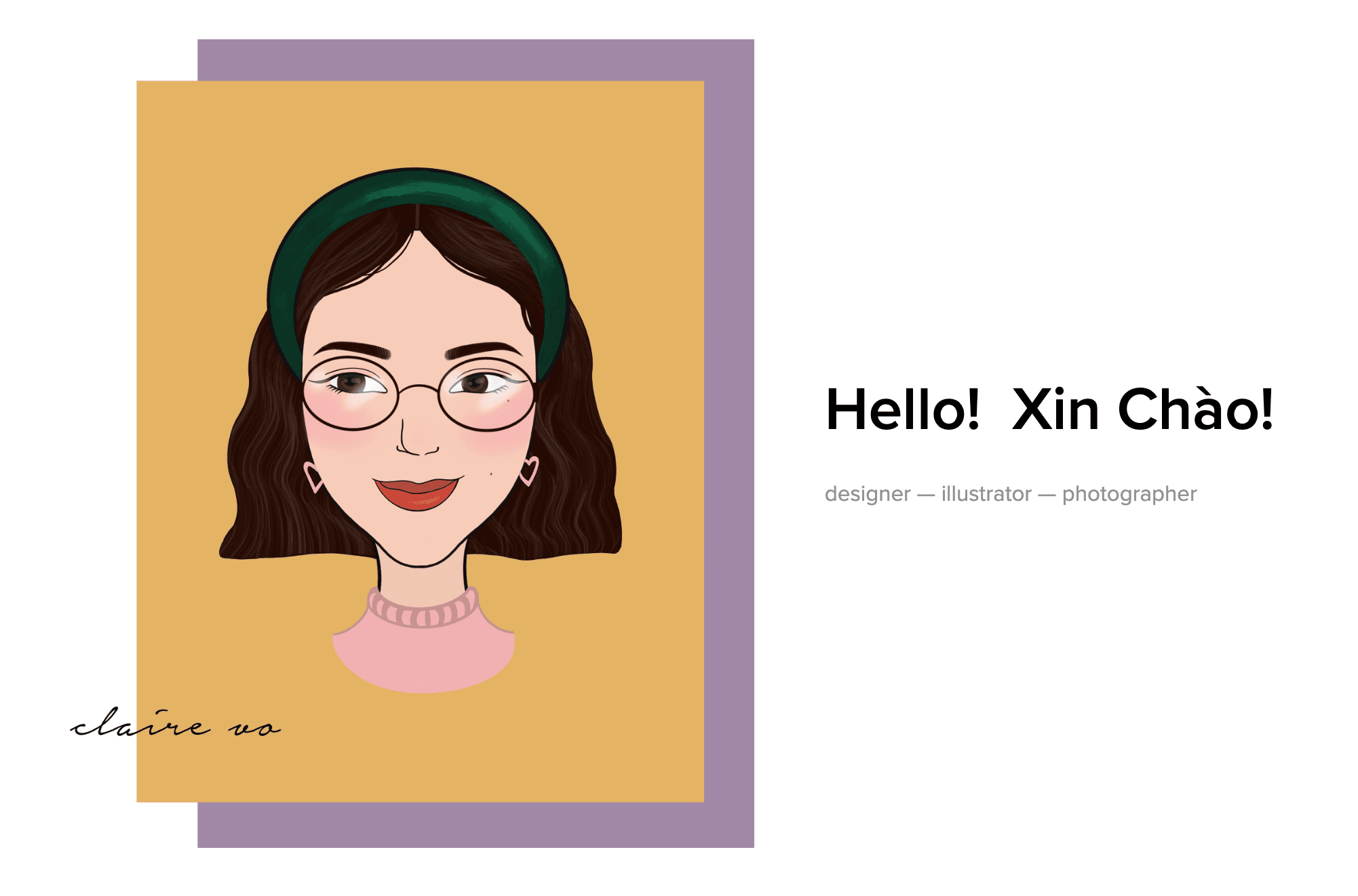 Illustrated portraits & invitations — mockup 7